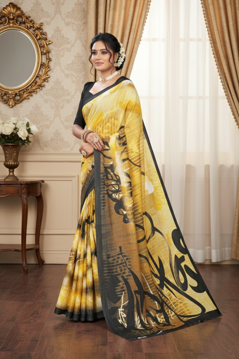 Ambarsariya Cotton Digital Printed Saree 4112