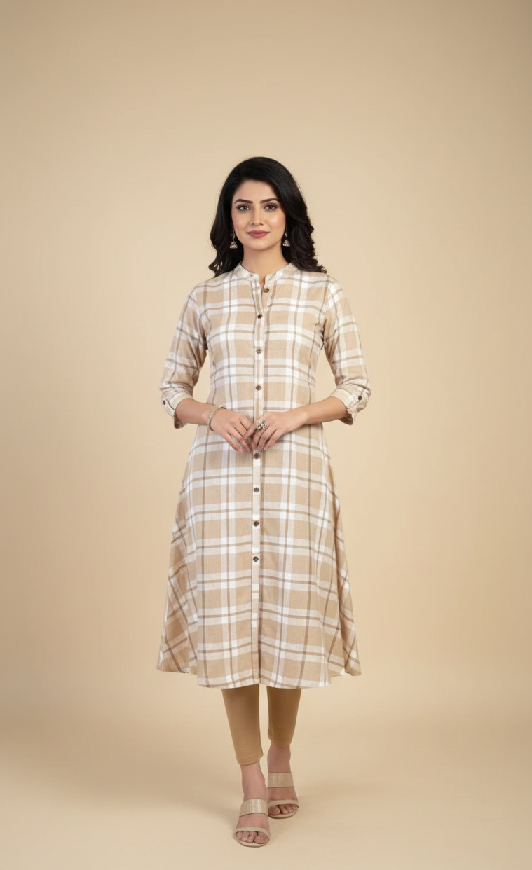 Eva Cotton Printed Long Kurti 1003
