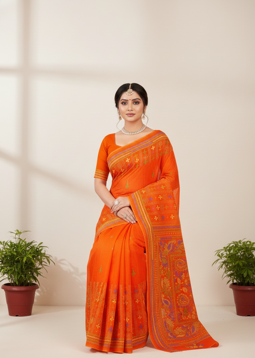 Orchid V- Premium Cotton Saree