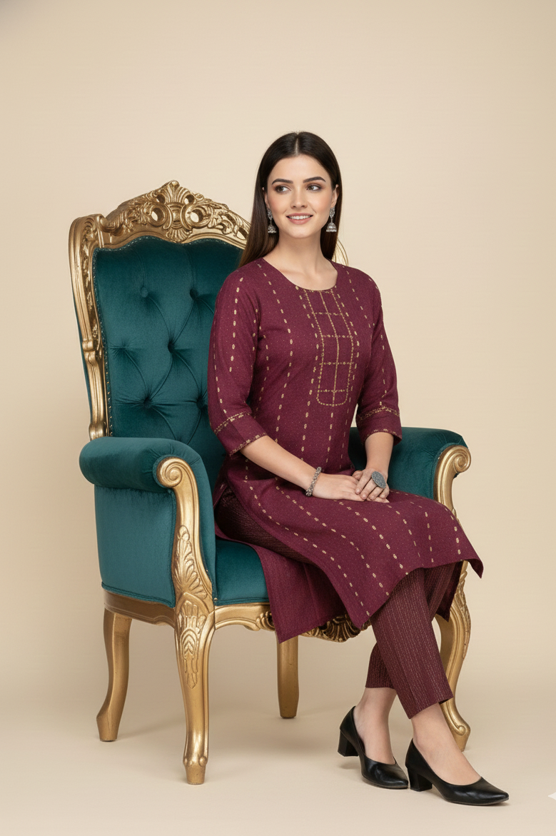Koyel Cotton Kurti Set 3003