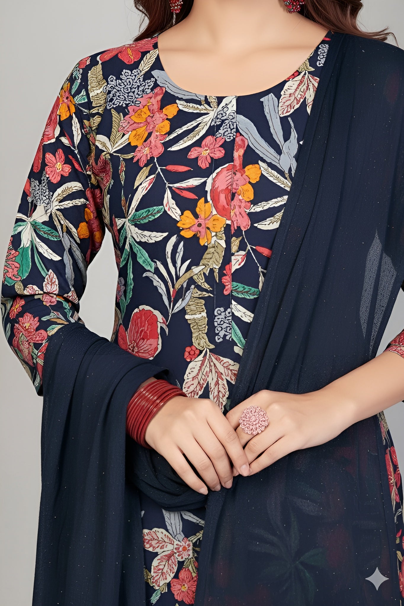 Anuradha Cotton Printed Stitched Salwar Suit XXL 1004