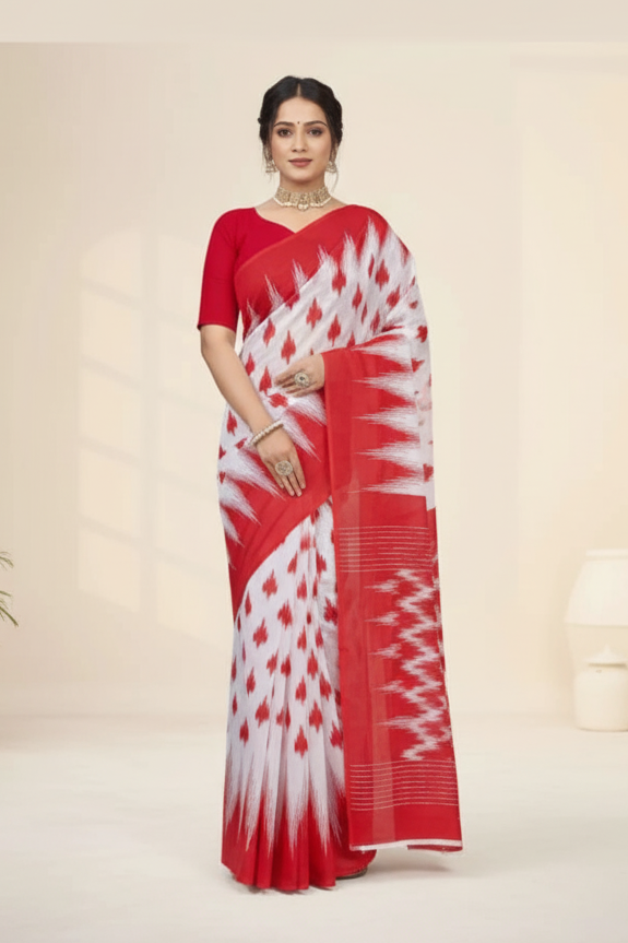 Saptapar Cotton Printed Saree 2515