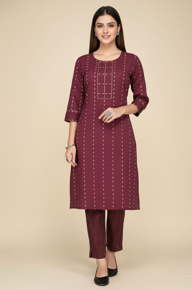Koyel Cotton Kurti Set 3003