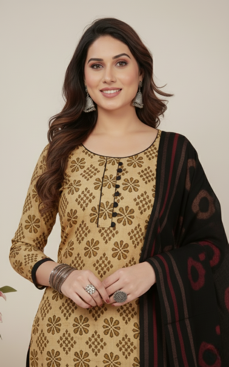 Sonpari Cotton Printed Stitched Salwar Suit XL 3006