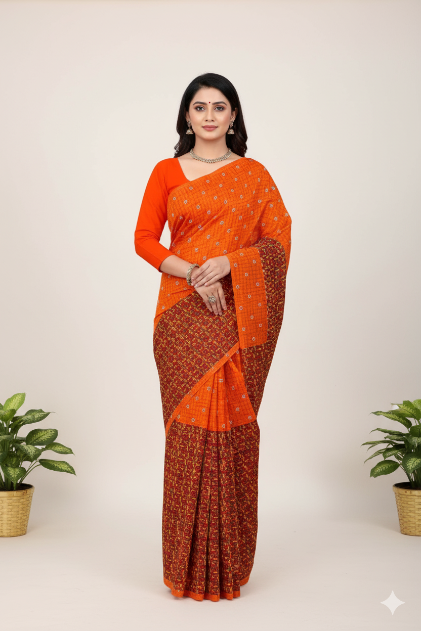 Nayantara Cotton Printed Saree 66316