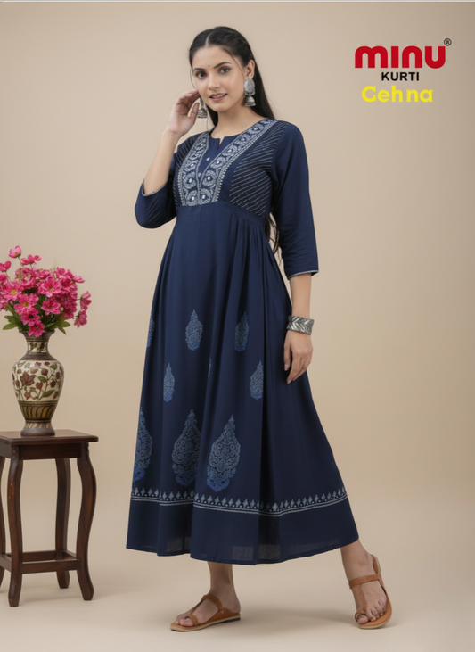 Gehna Rayon Printed Kurti 1001