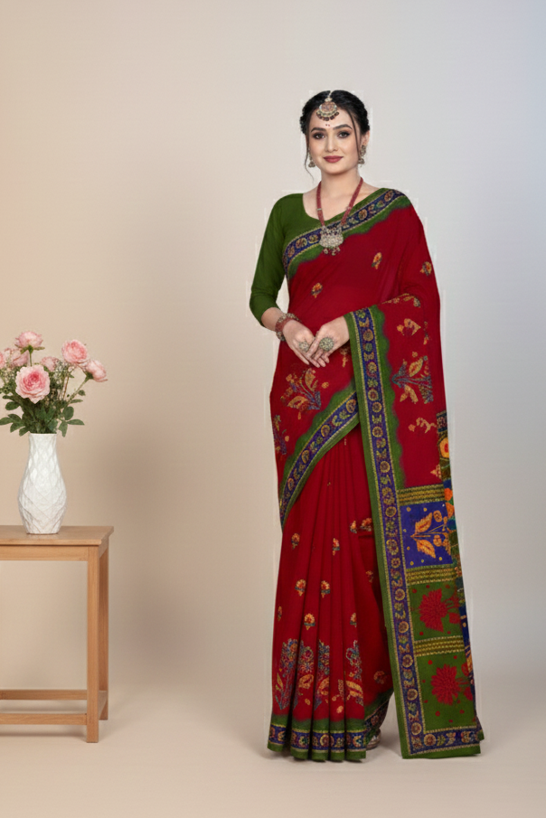 Tandrima Cotton Printed Saree 801