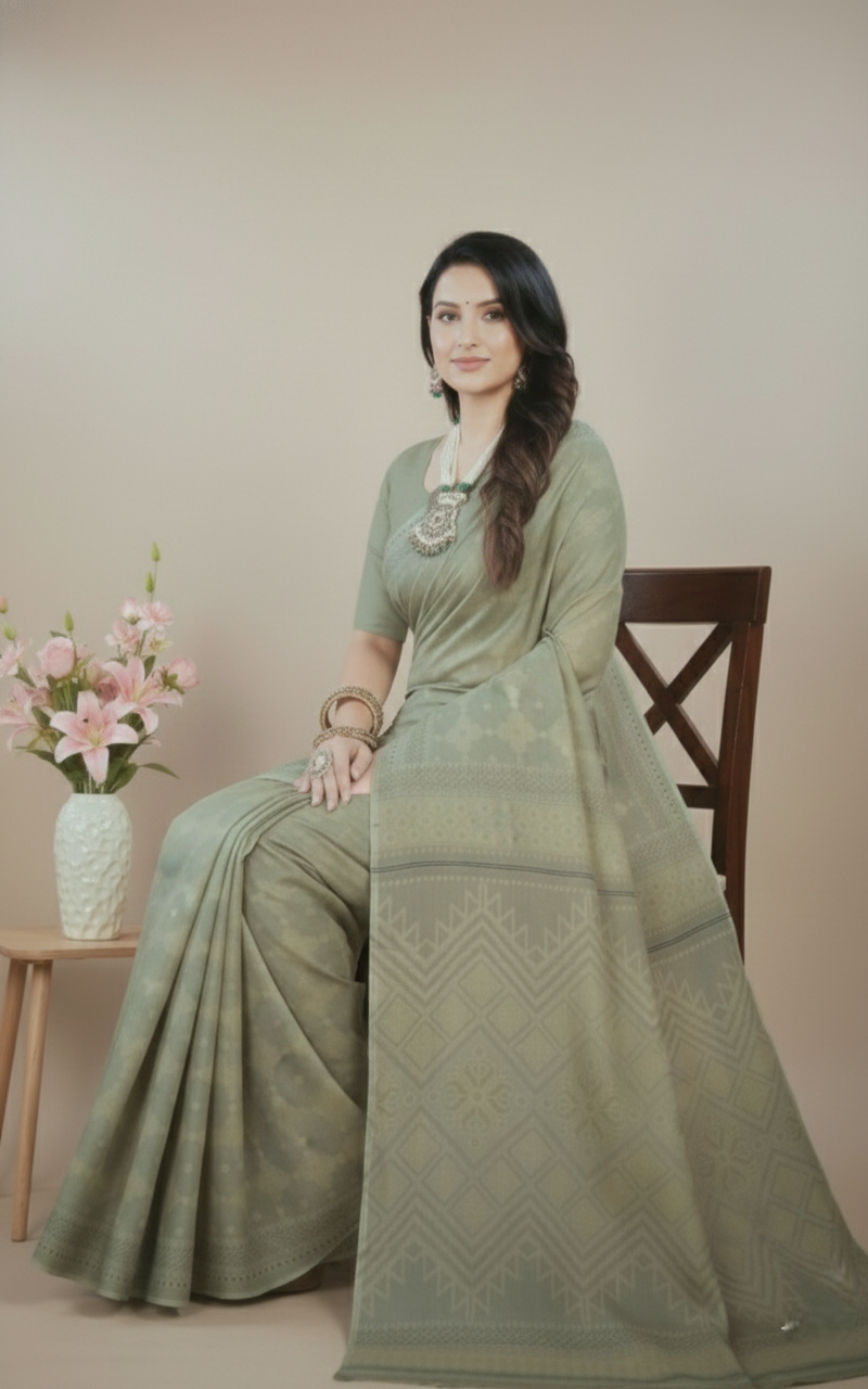 Ritika Cotton Printed Saree 1005