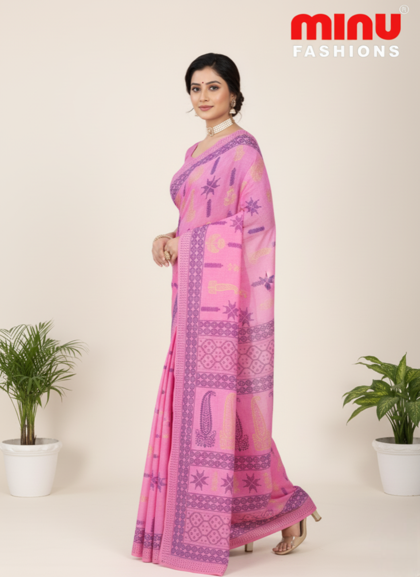 Daisy 3 Cotton Printed Saree 3557