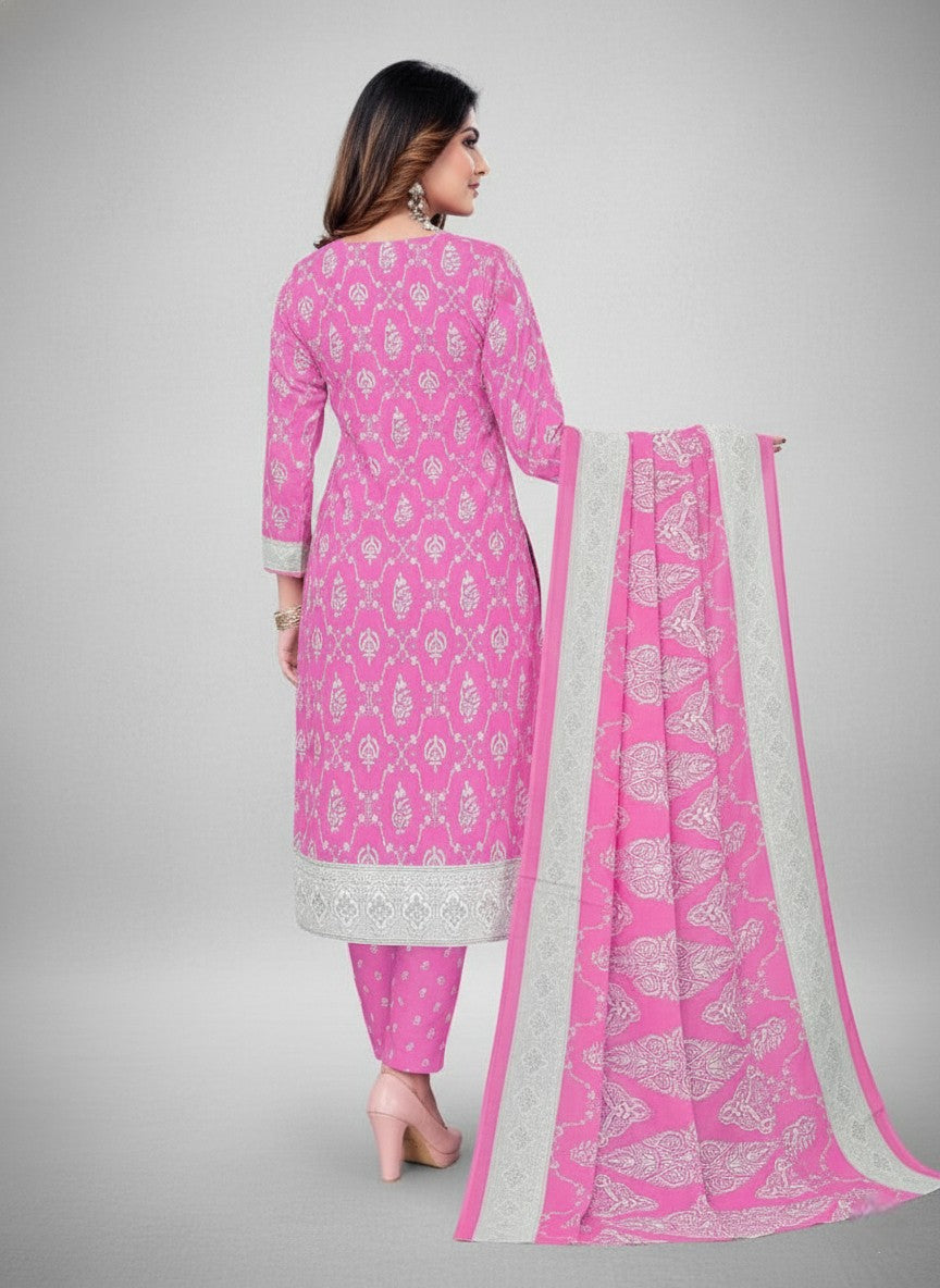Super Cool Cotton Printed Stitched Salwar Suit XXL 3004