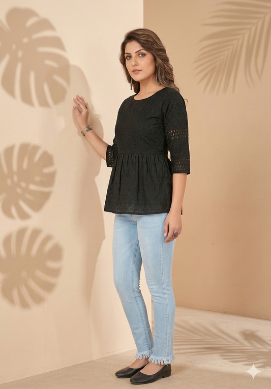 Minu Kurti Priya Black 02