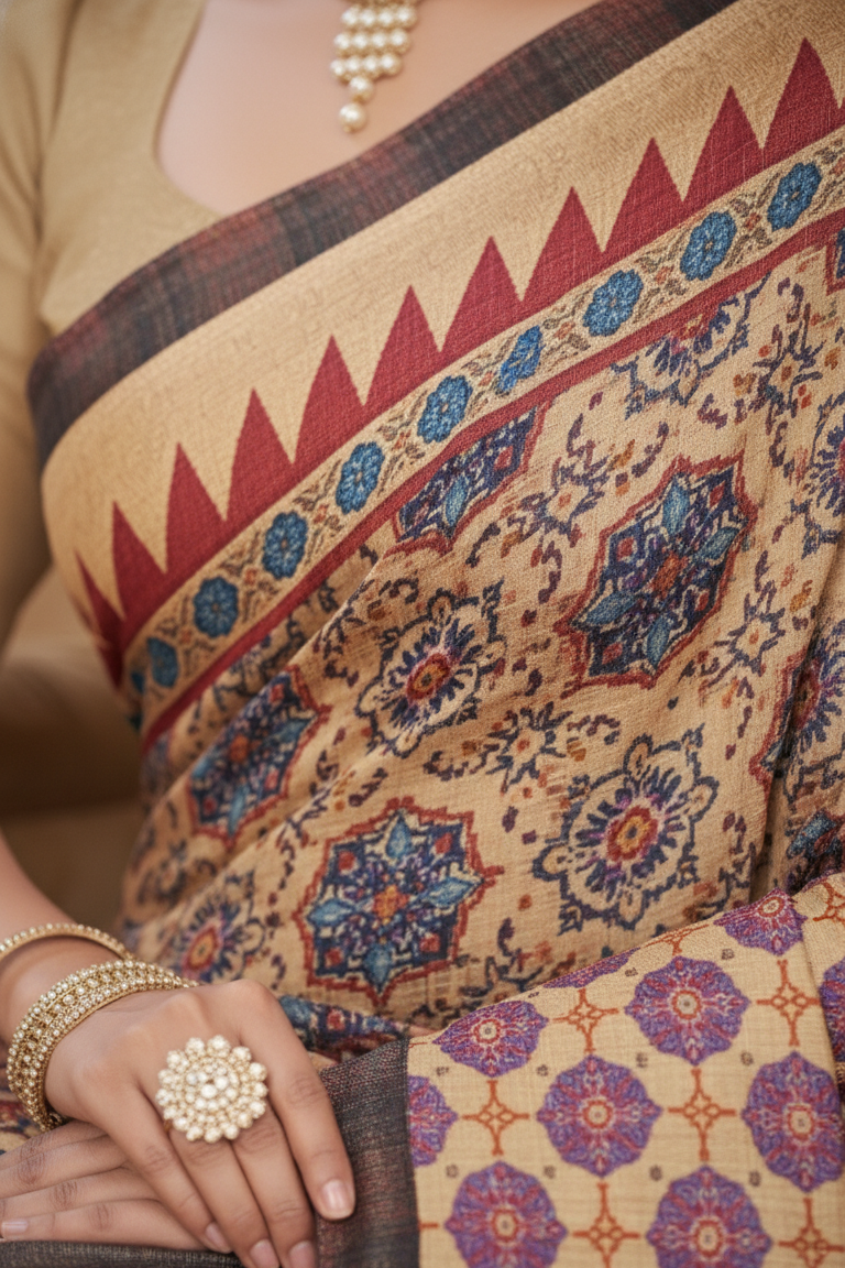 Ambarsariya Cotton Digital Printed Saree 4159