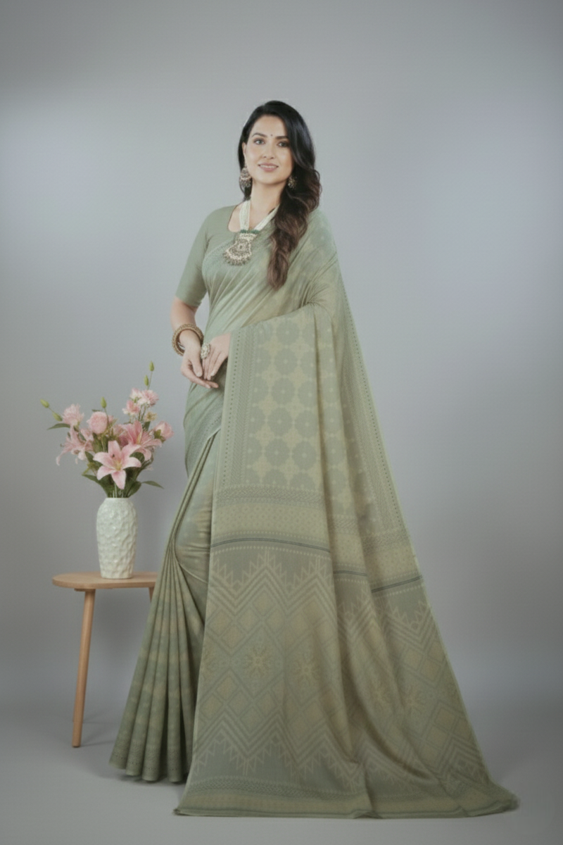 Ritika Cotton Printed Saree 1005