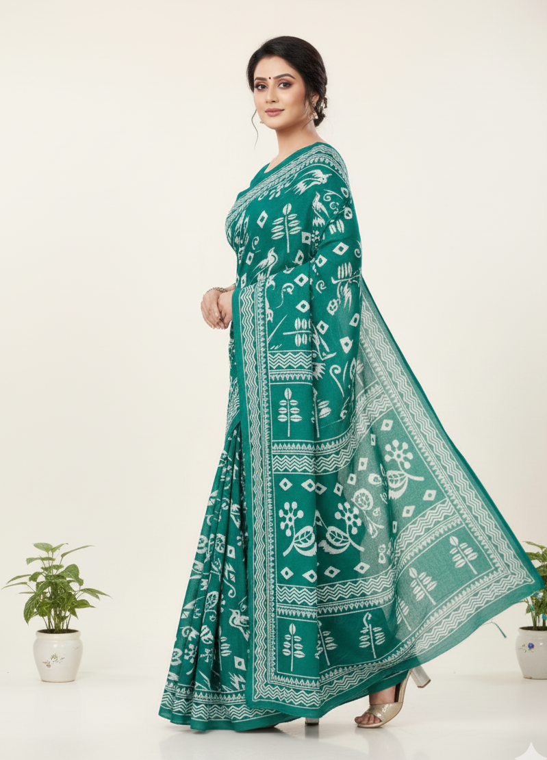 Priya 7 Cotton Printed Saree 424409