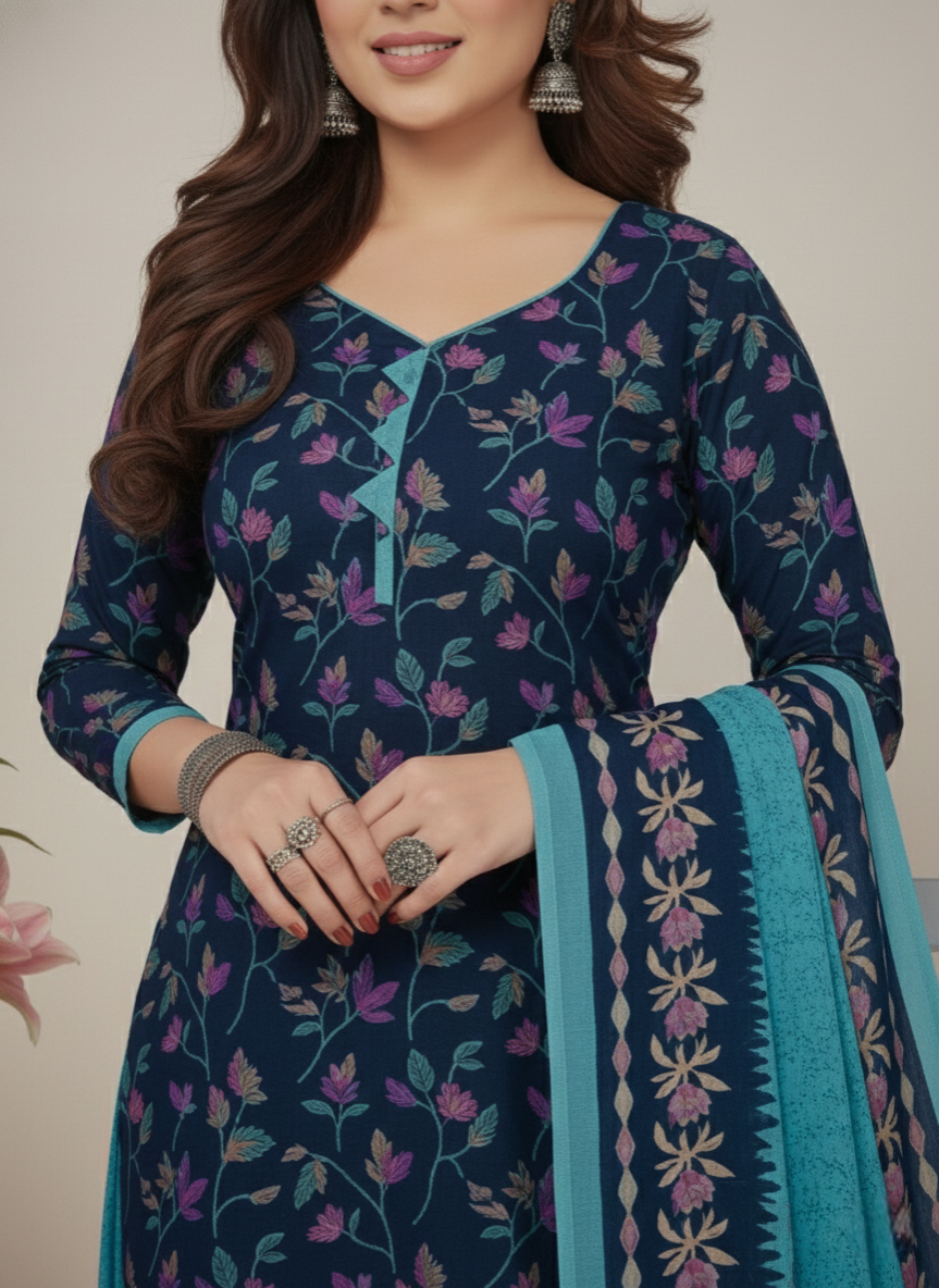 Sonpari Cotton Printed Stitched Salwar Suit XL 3003