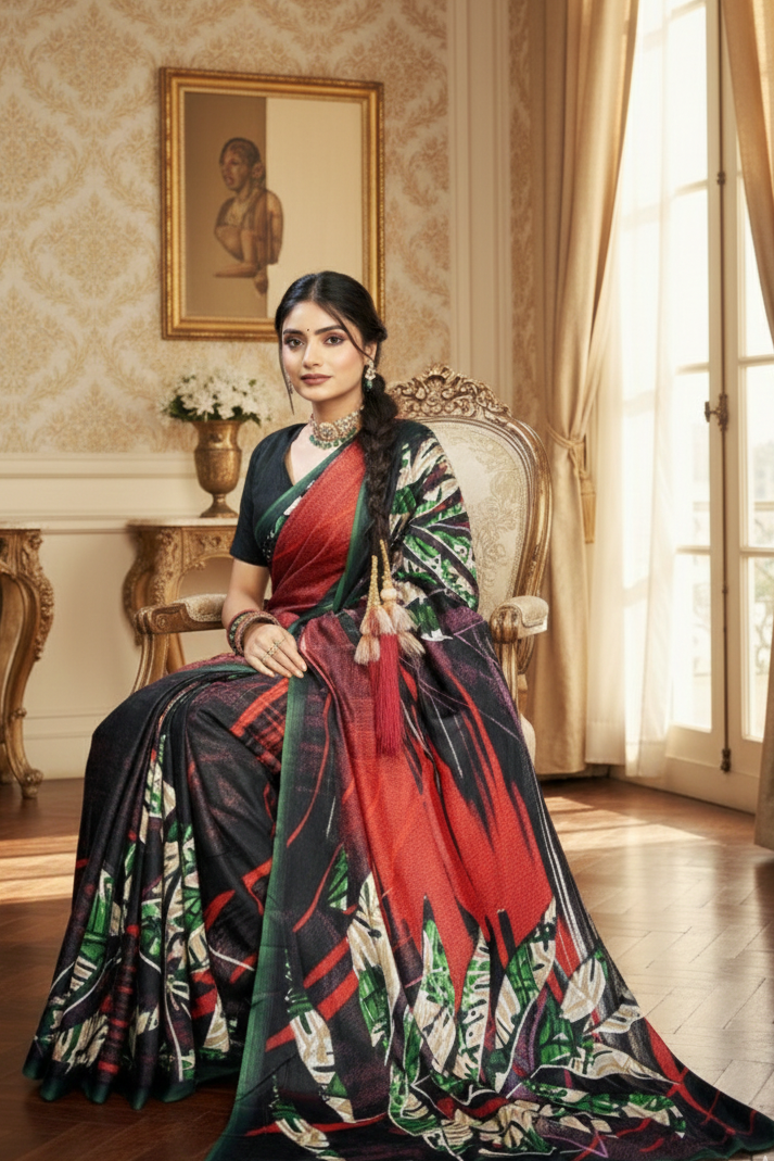 Jeevan Sathi Cotton Digital Printed Saree