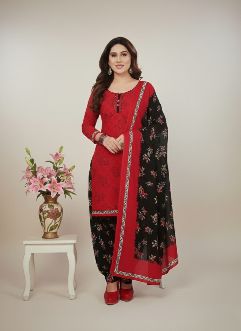 Sonpari Cotton Printed Stitched Salwar Suit XL 3001