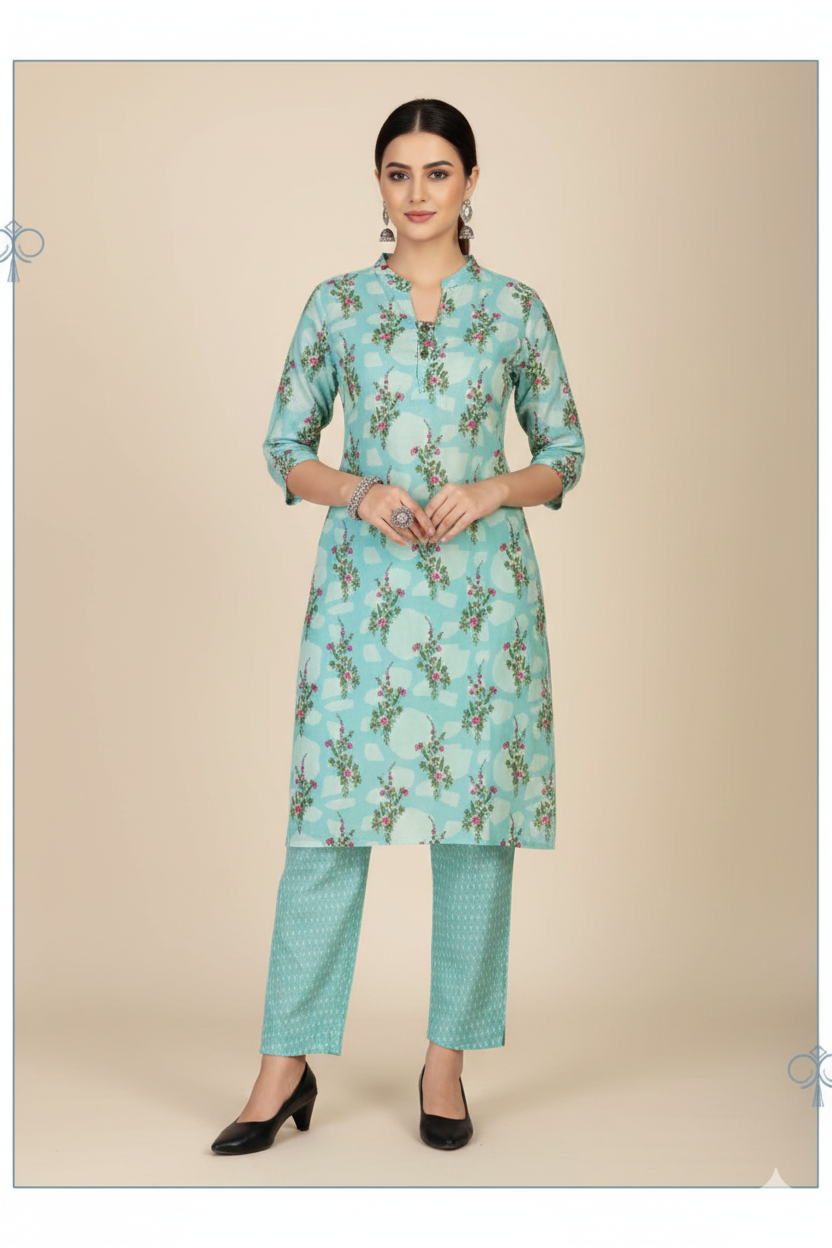 Kangana Combo Cotton Printed Kurti Set 1002
