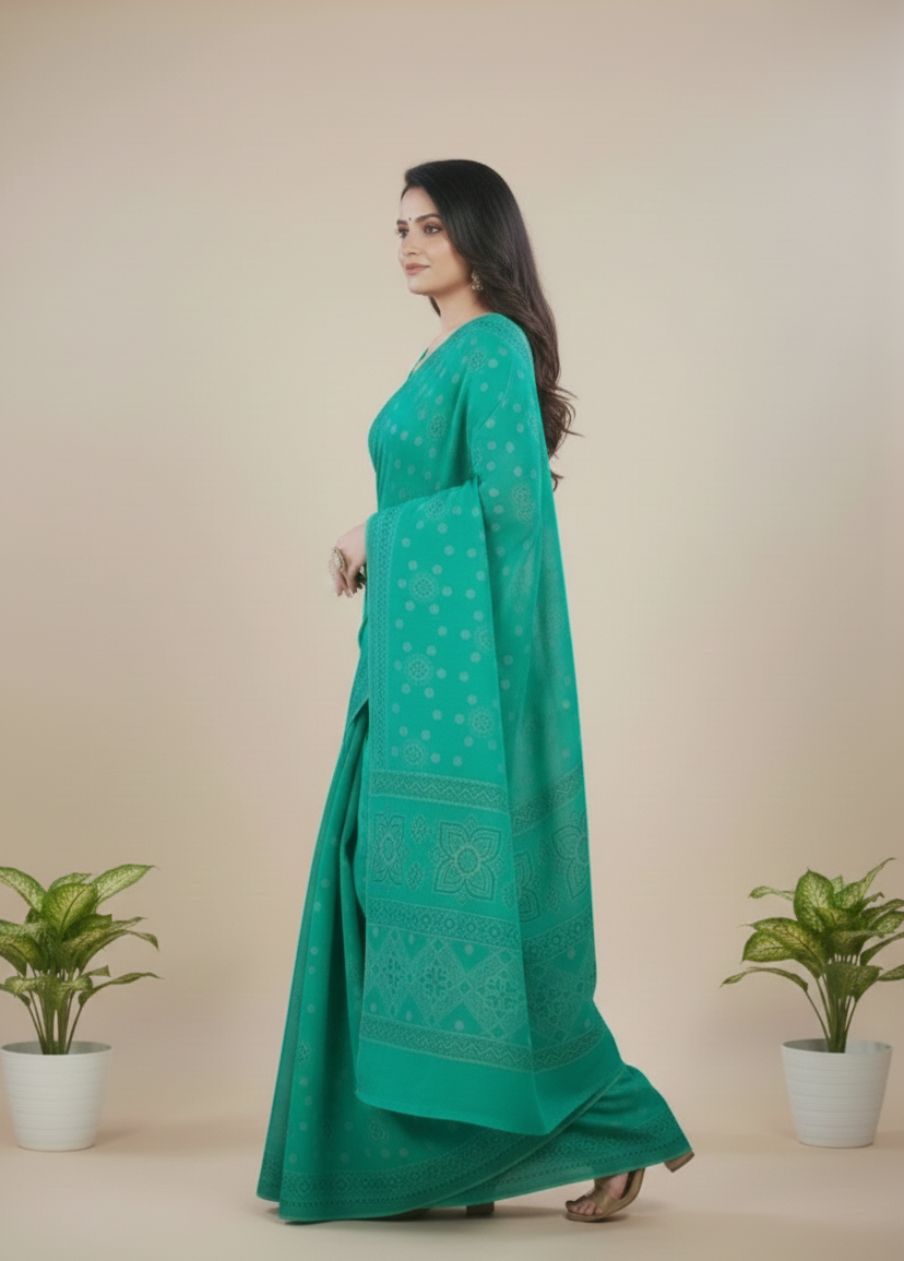 Ritika Cotton Printed Saree 1003