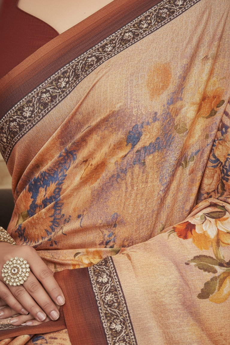 Ambarsariya Cotton Digital Printed Saree 4133