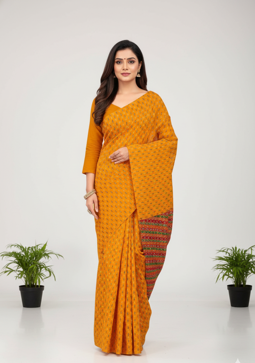 Nayantara Cotton Printed Saree 66322