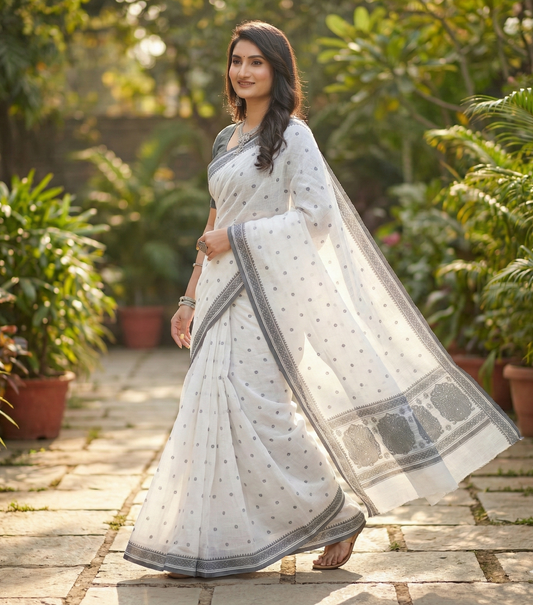 Sweta V- Soft Cotton Saree