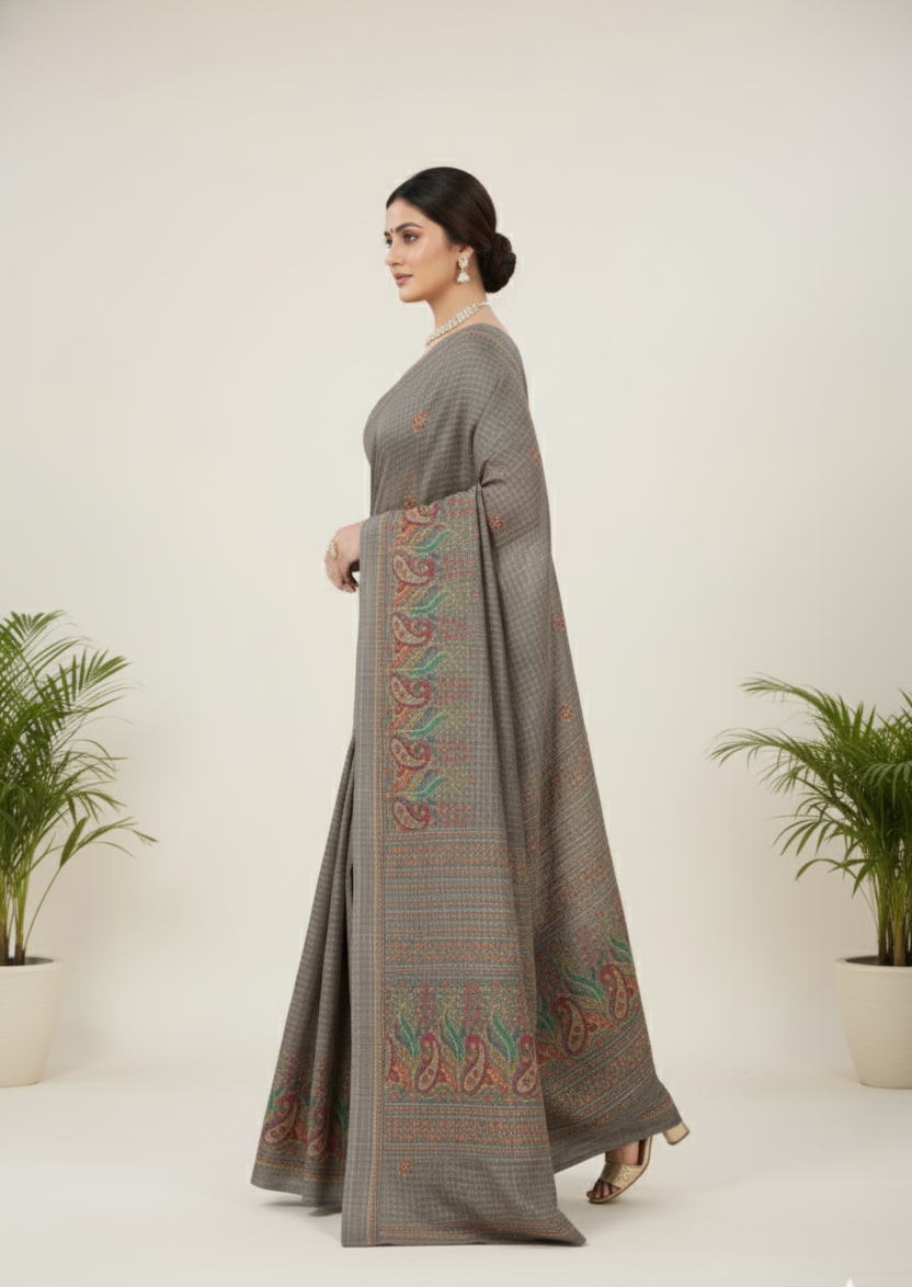 Mabesha  Cotton Printed Saree 3584