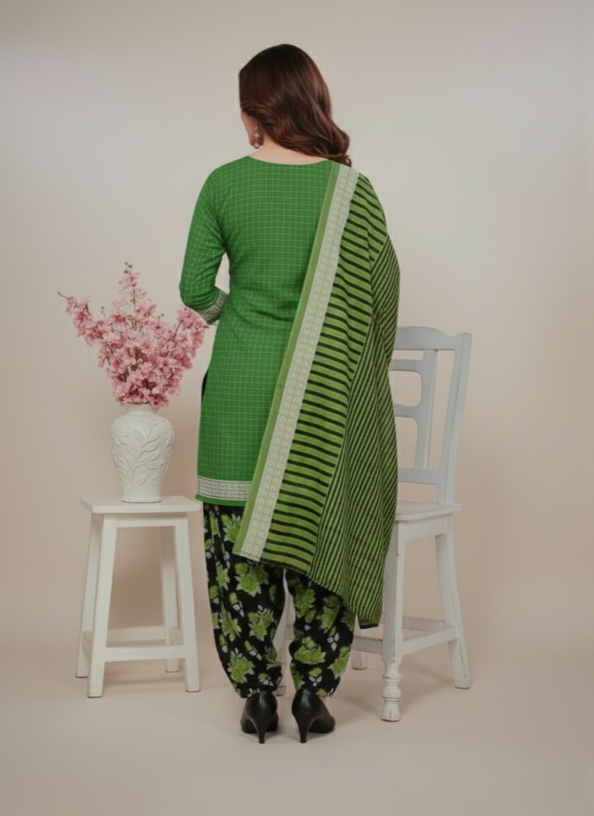 Sonpari Cotton Printed Stitched Salwar Suit XL 3007