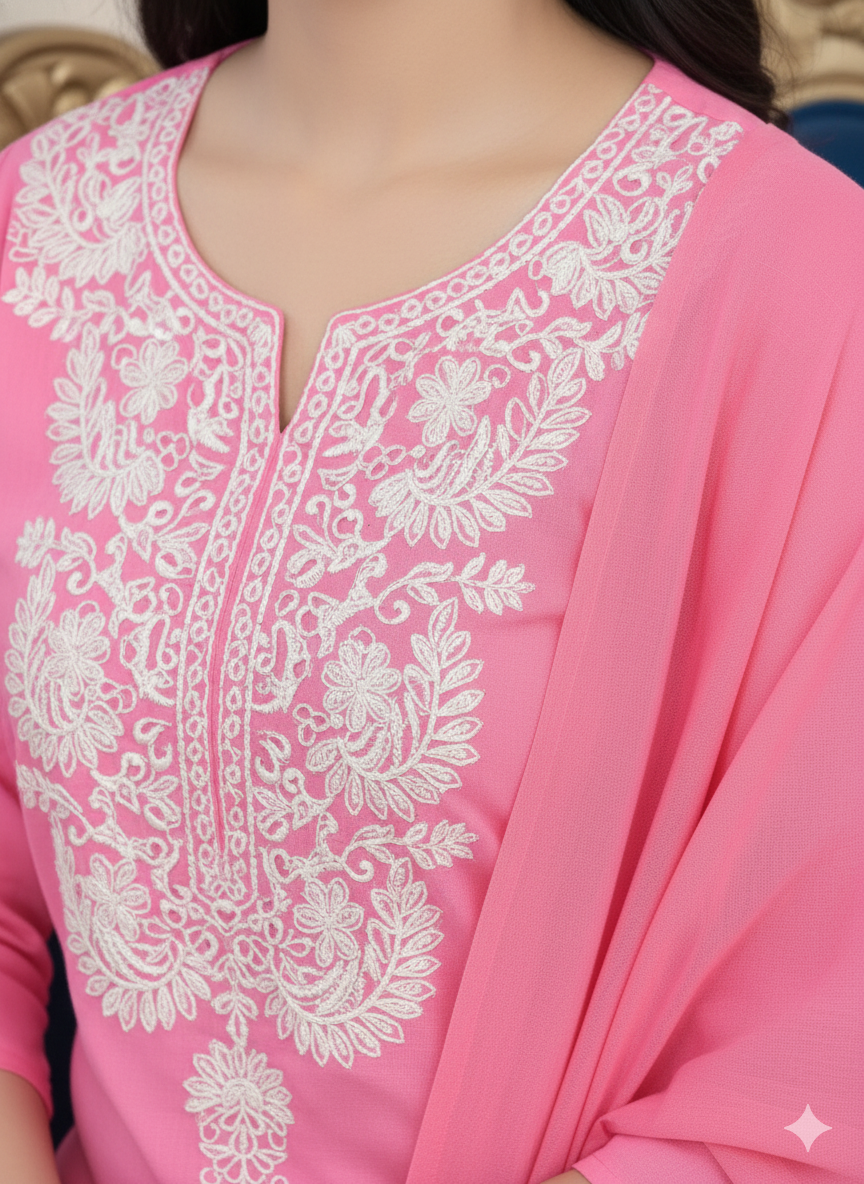 Yasmin Cotton Printed Kurti Pink
