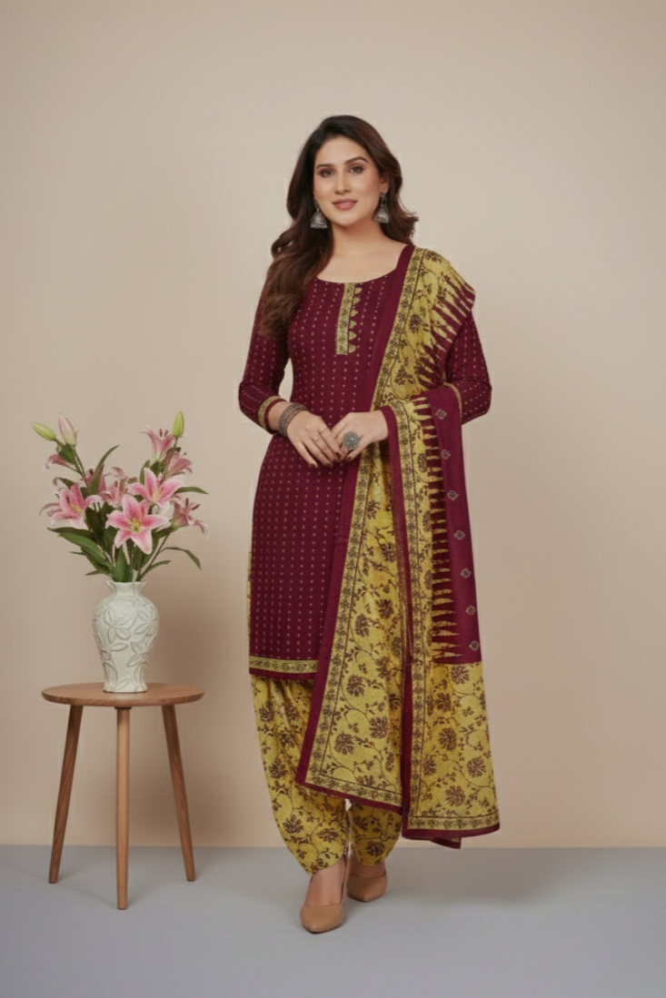 Sonpari Cotton Printed Stitched Salwar Suit XL 3004