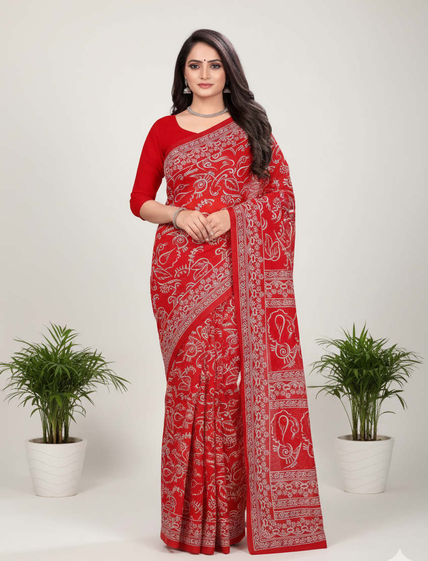Priya 7 Cotton printed Saree  424410