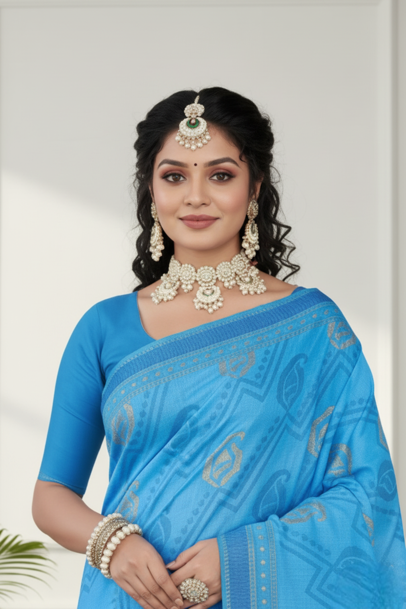 Daisy 3 Cotton Printed Saree 3154