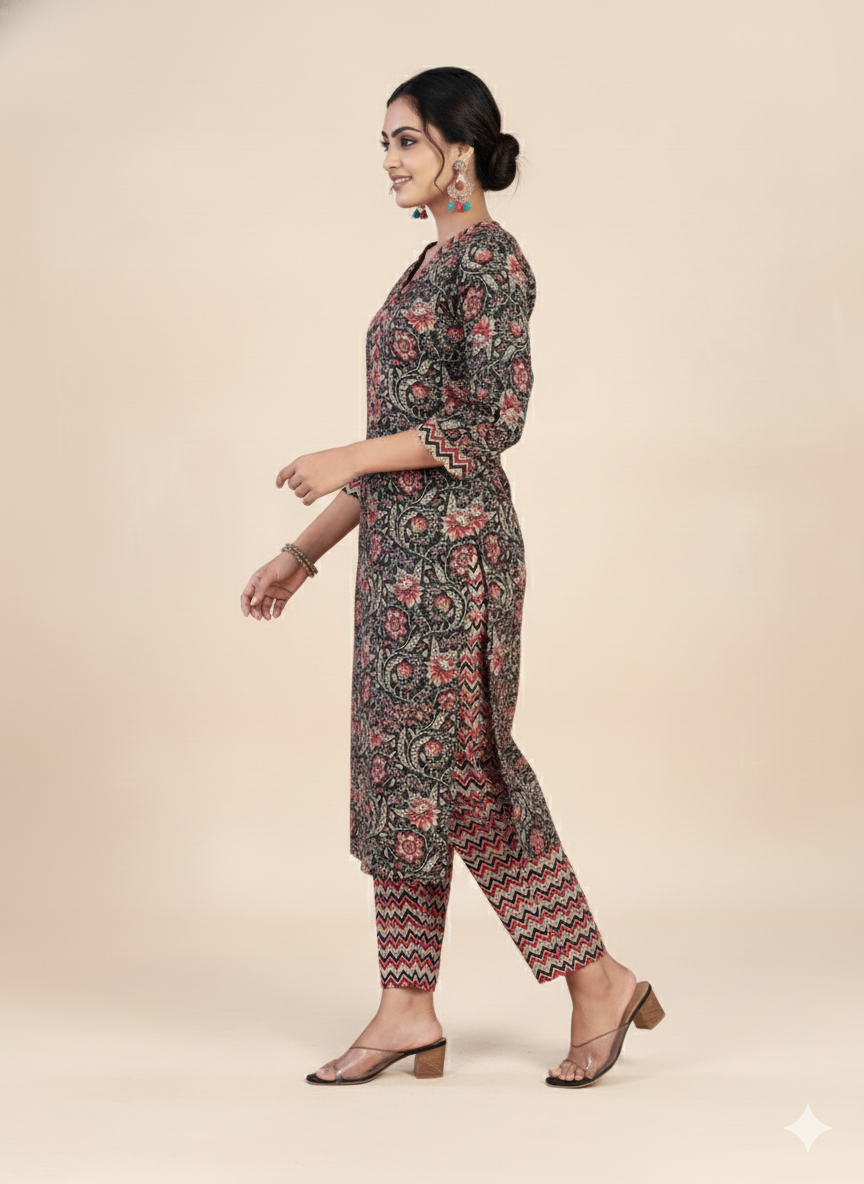 Diti Cotton Printed Kurti Set 1003
