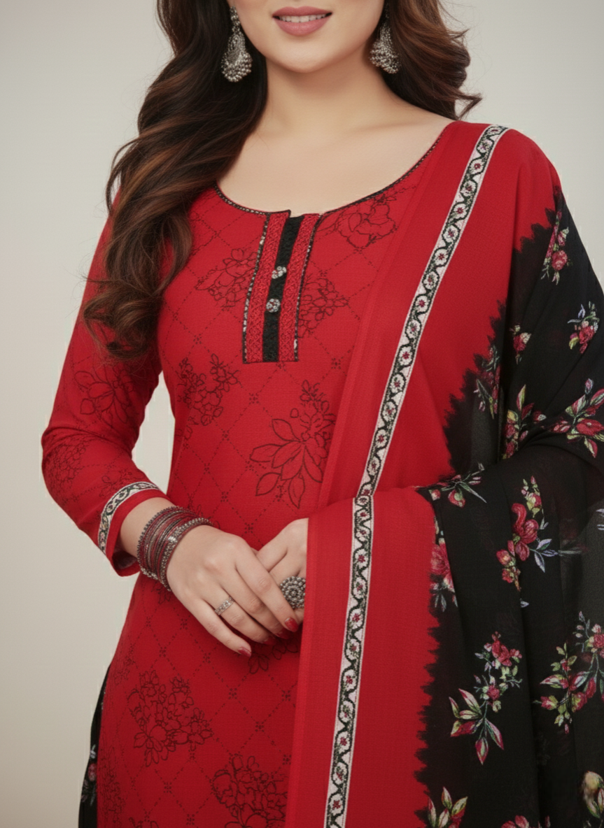 Sonpari Cotton Printed Stitched Salwar Suit XL 3001