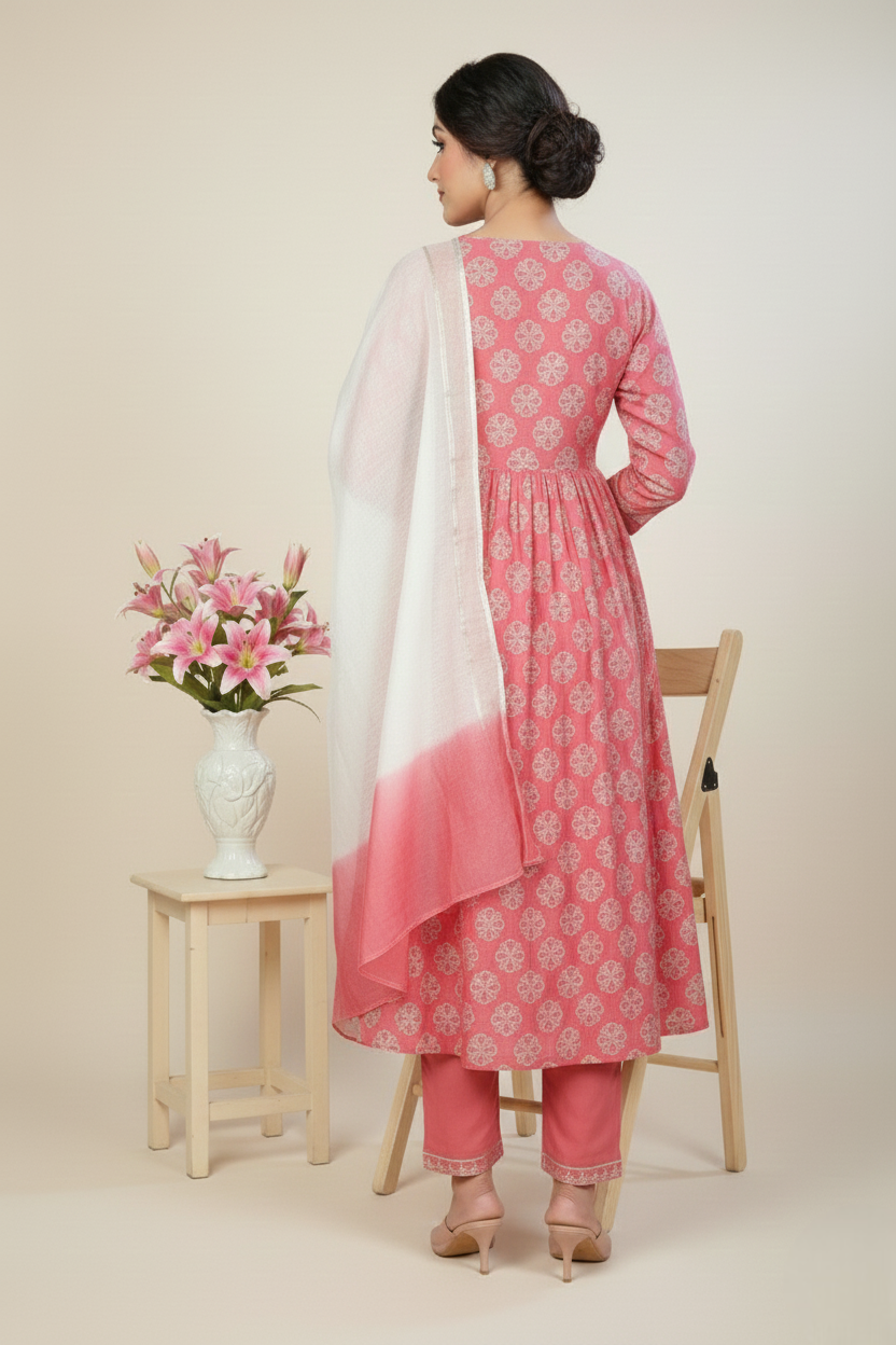 Tulip Cotton Printed Stitched Salwar Suit XXL 3002