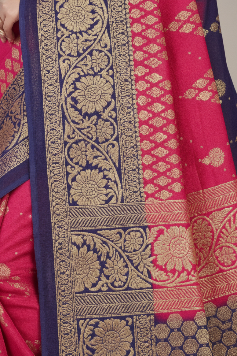 Gold Star Malai Cotton Printed Saree 2966