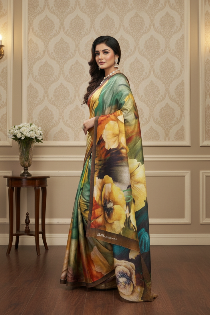 Ambarsariya Cotton Digital Printed Saree 4085