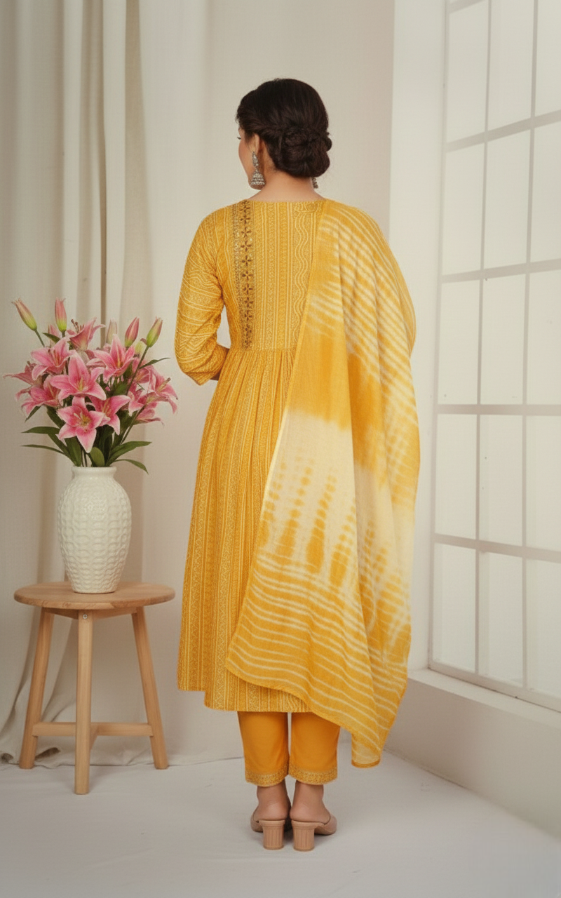 Tulip Cotton Printed Stitched Salwar Suit XXL 3003