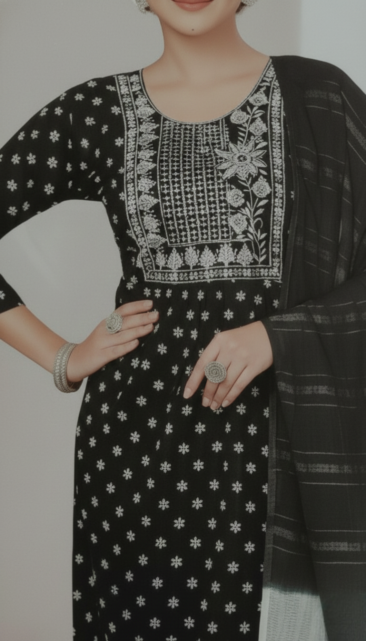 Tulip Cotton Printed Stitched Salwar Suit XXL 3006