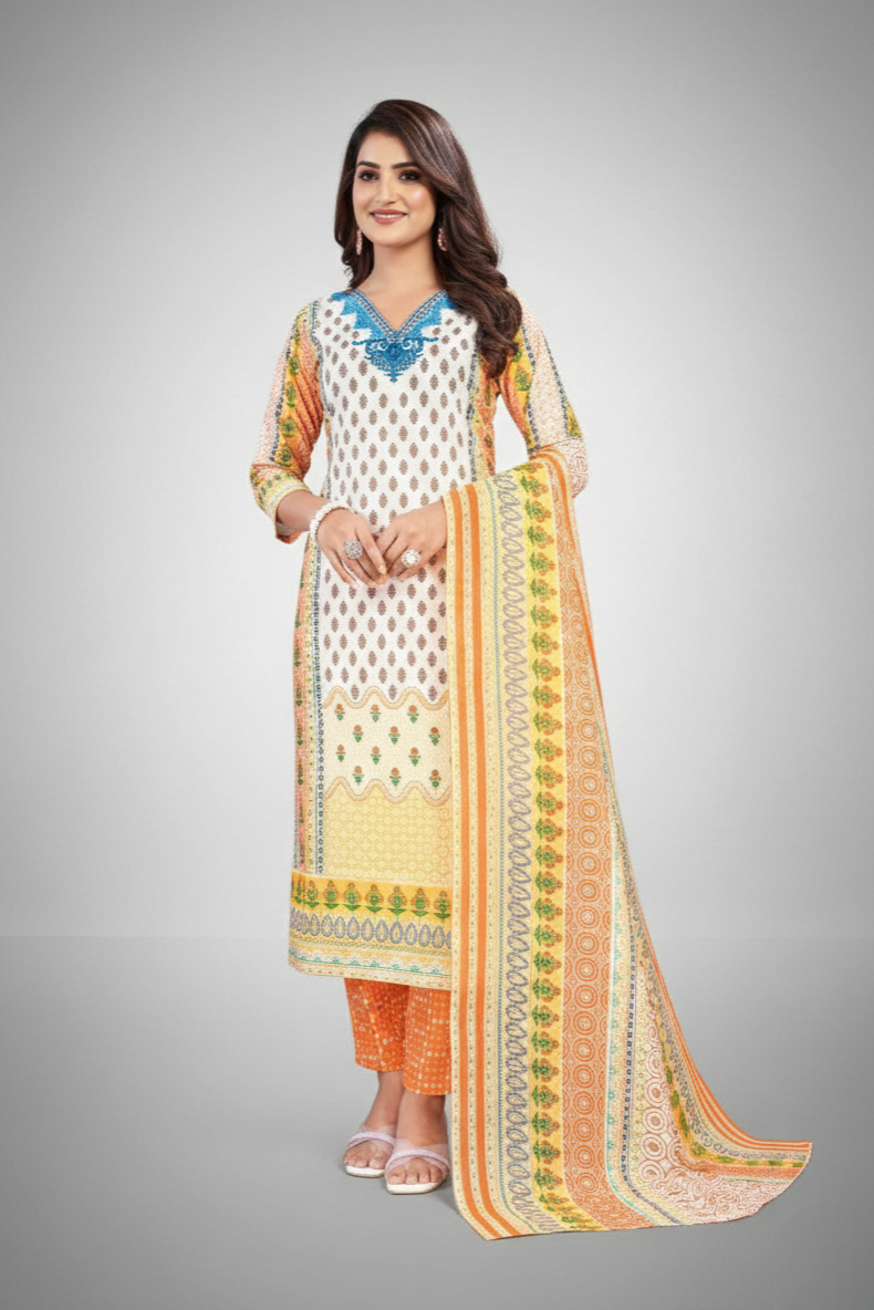 Kiara Cotton Printed Stitched Salwar Suit 2005