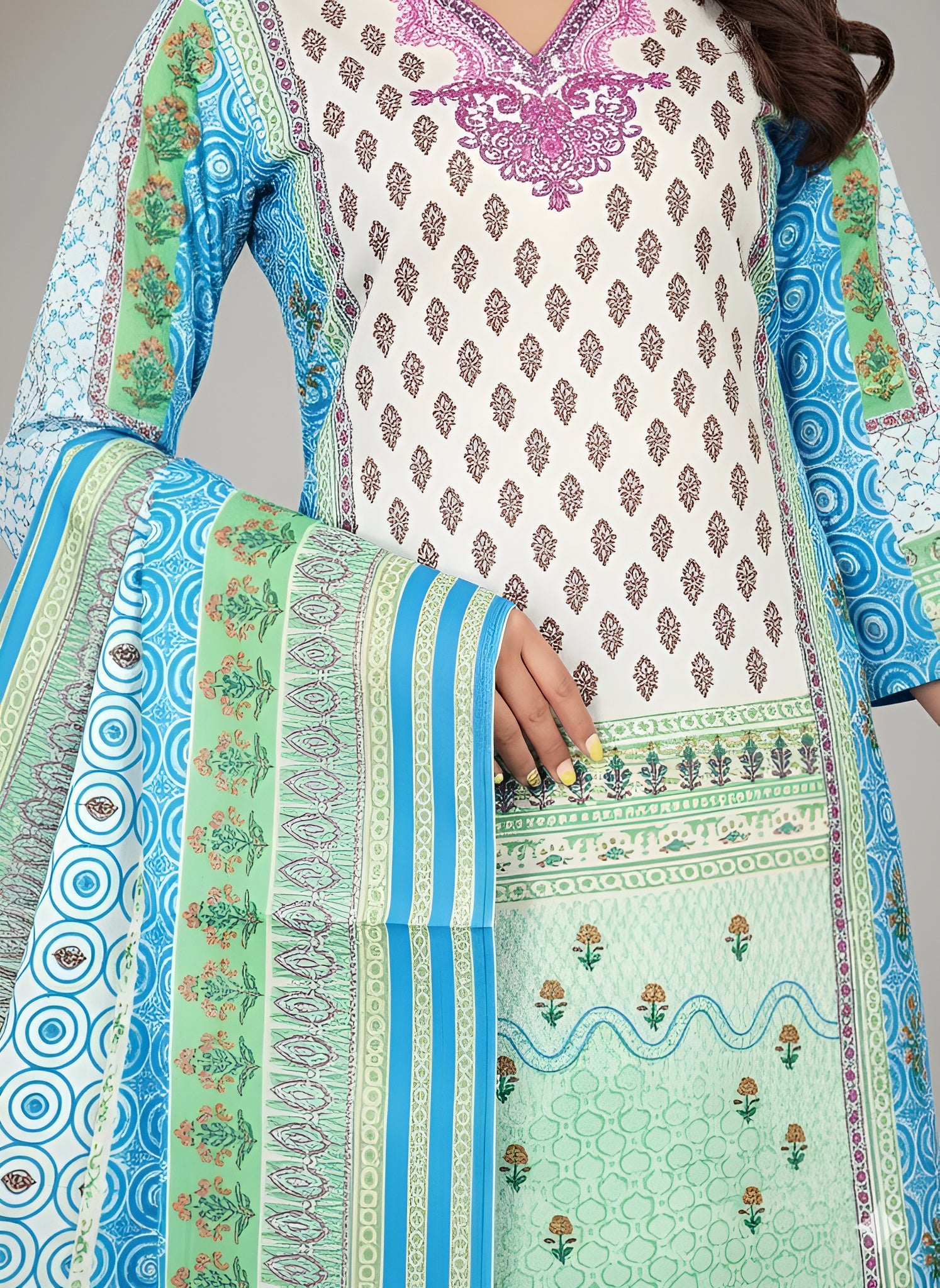 Kiara Cotton Printed Stitched Salwar Suit 2004