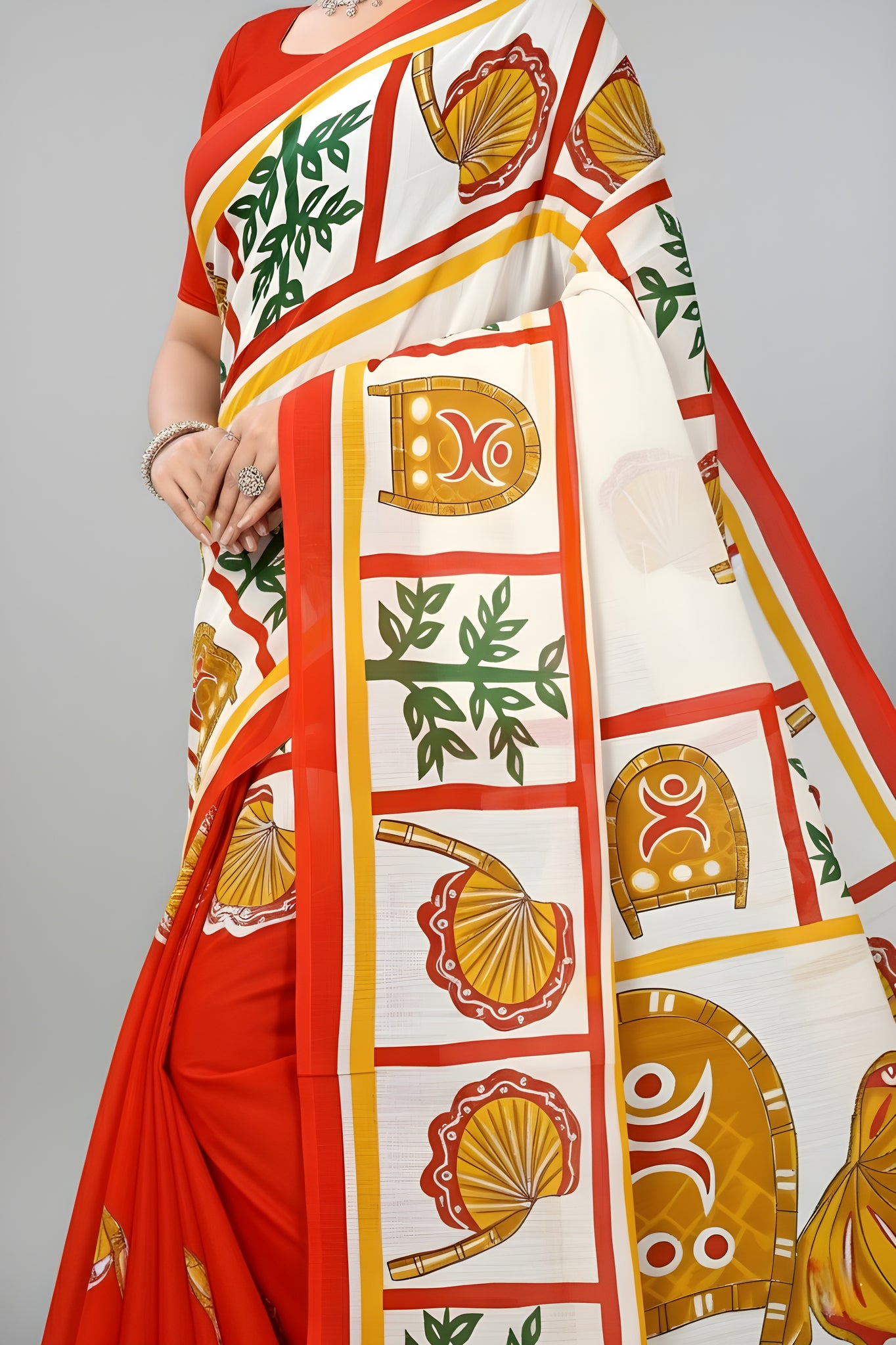 Baishakhi 2 Cotton Printed Saree 3335