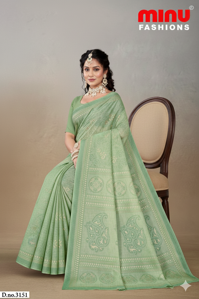 Daisy 3 Cotton Printed Saree 3151