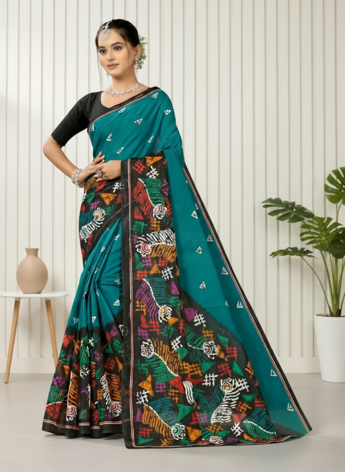 Premium Cotton Bengal Beauty Batik Saree