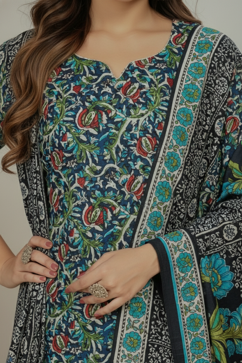 Vasundhara Cotton Printed Stitched Salwar Suit XXXL 1007