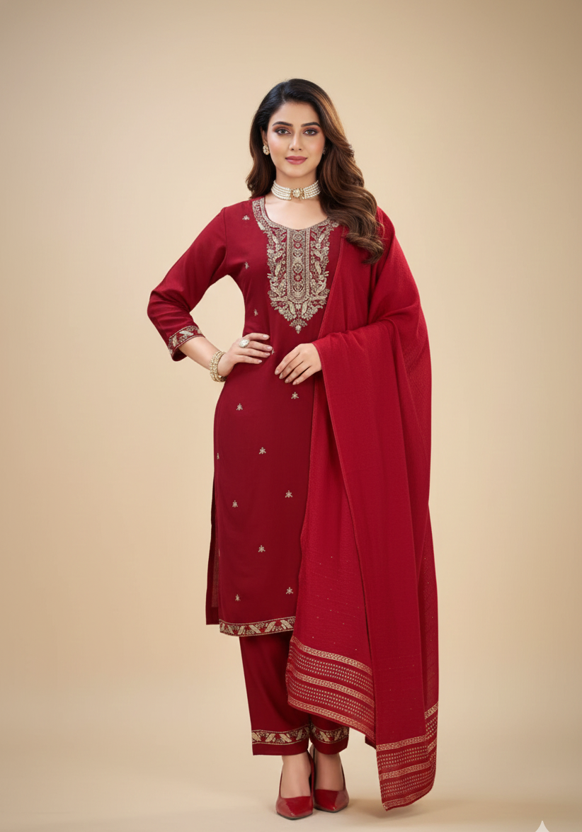 Abhilasha Cotton Printed Stitched Salwar Suit 1002