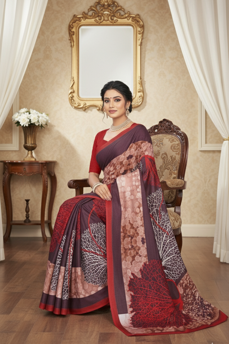 Ambarsariya Cotton Digital Printed Saree 4137