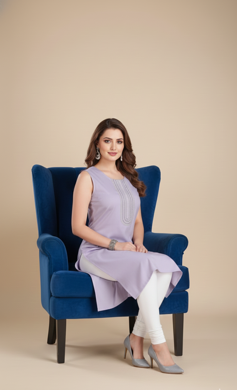 Sikha Sleeveless Cotton Kurti 7