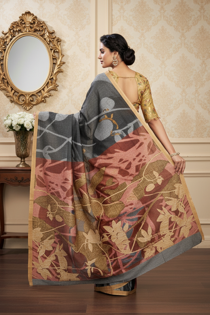 Ambarsariya Cotton Digital Printed Saree 4090