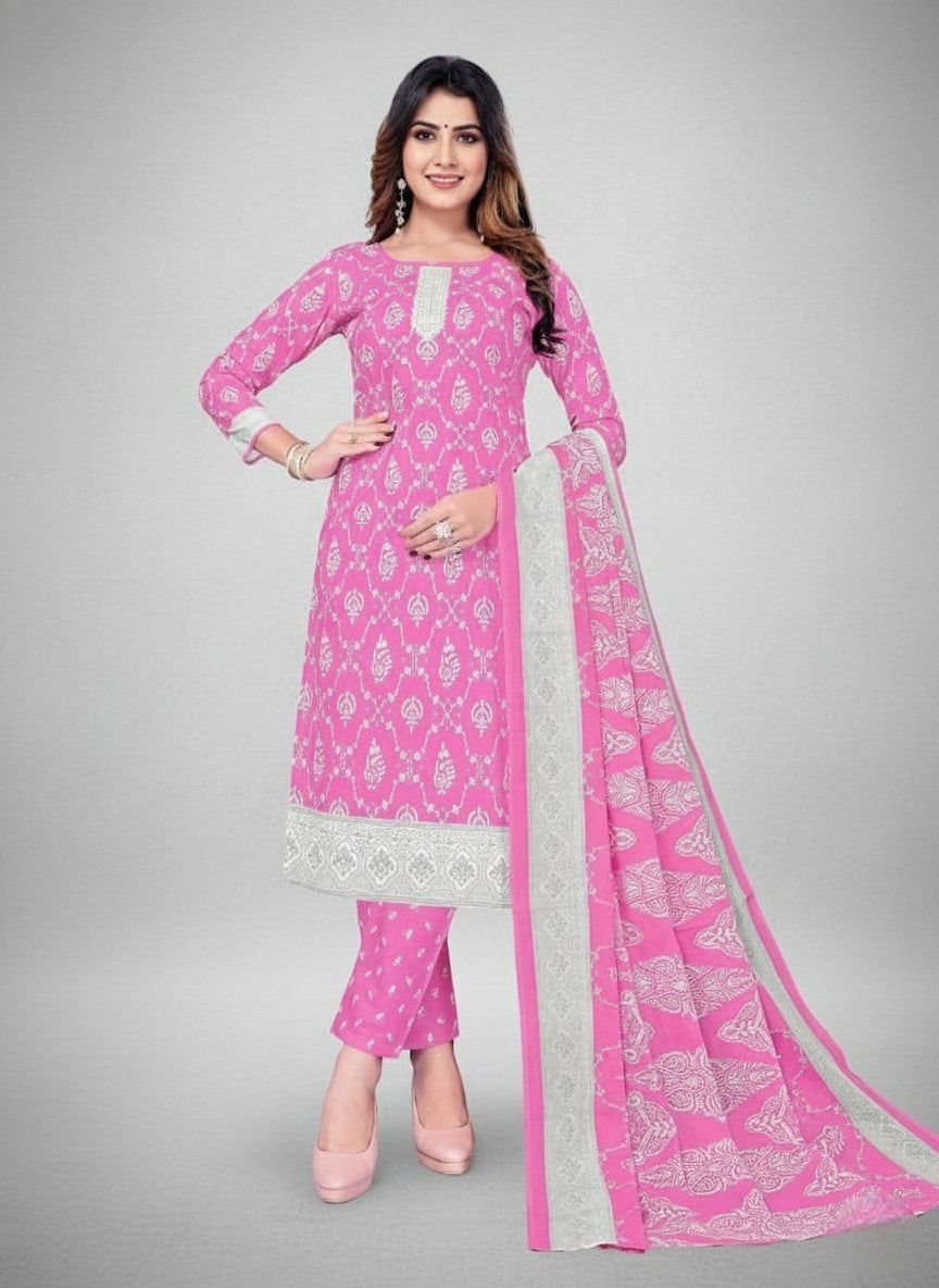 Super Cool Cotton Printed Stitched Salwar Suit XXL 3004